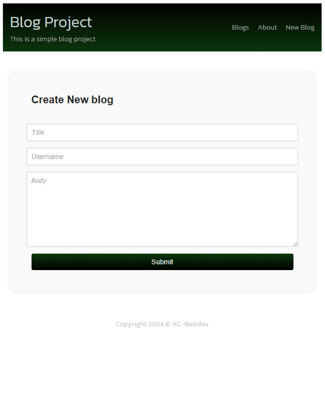 Registration Page